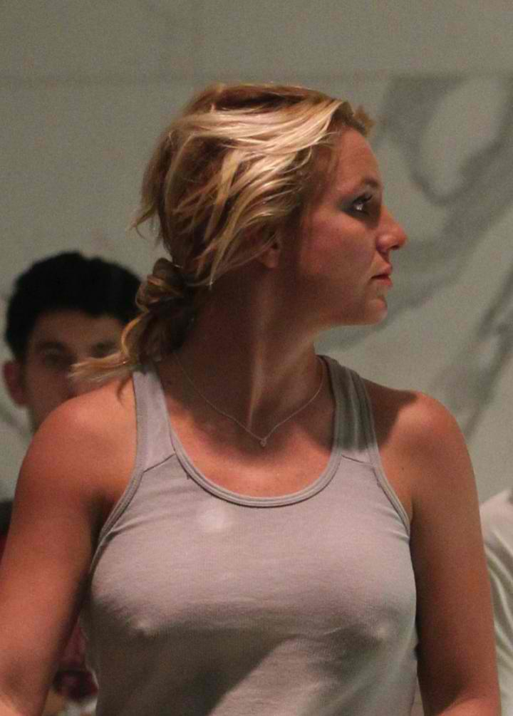  Britney Spears' Hard Pokie Nipples